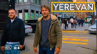 Walking Tour in Yerevan Armenia Winter last steps February 22 2024 4K 60fps [upl. by Ungley]