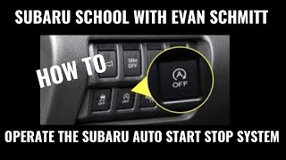 Subaru Auto Start Stop System [upl. by Fanya]