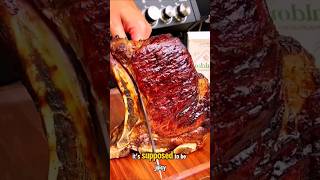 Medium rare steak 🤮shorts shortvideo trending foryou food testy steak beef vairalvideo [upl. by Darooge994]