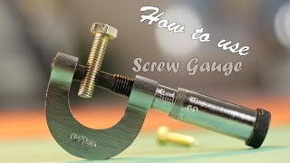 How To Use Screw Gauge [upl. by Ardnassac317]