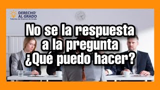 𝗡𝗢 𝗦𝗘́ 𝗟𝗔 𝗥𝗘𝗦𝗣𝗨𝗘𝗦𝗧𝗔 𝗔 𝗟𝗔 𝗣𝗥𝗘𝗚𝗨𝗡𝗧𝗔 ¿𝗤𝗨𝗘́ 𝗛𝗔𝗚𝗢😫 Examen Derecho [upl. by Jelena]