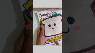 DIY sandwich 🥪 blind bag making cute squishy papercraft youtubeshorts shortsfeed shortvideo [upl. by Aedni]