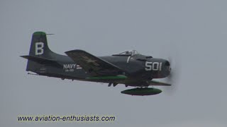 2011 Naval Air Station Oceana Air Show AD4 Skyraider and TBM3E Avenger demo Sunday [upl. by Buzzell94]