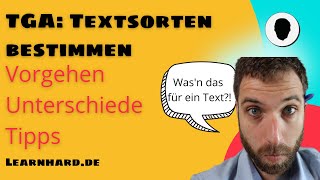 Die Textsortenbestimmung im TGA  ein Überblick zum Vorgehen und den Textsorten [upl. by Willetta]