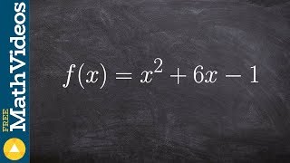 Showing how to complete the square [upl. by O'Mahony]