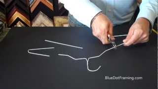 How to Make Easels For Your Picture Frames Out Of A Wire Hanger [upl. by Denbrook]