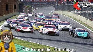 RPR  S32 Round 06   Interlagos GT3 Fixed [upl. by Bovill792]