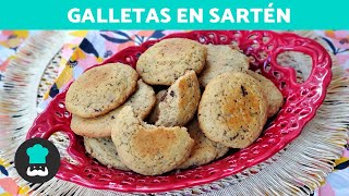 GALLETAS Sin Horno en la SARTÉN 🍪  Postres Fáciles y Rápidos [upl. by Sheepshanks]