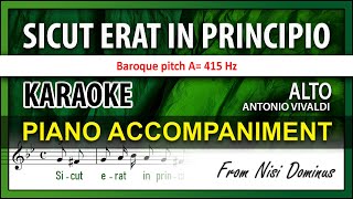 Sicut erat in principio Nisi Dominus KARAOKE Vivaldi A 415 [upl. by Milissent256]