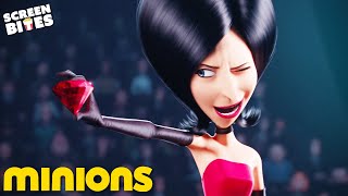 Scarlet Overkills Henchmen Competition  Minions 2015  Screen Bites [upl. by Liatrice]