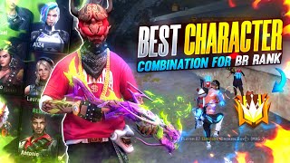 Best Character Combination For BR Rank BR Rank Best Character Combination  Solo Rank Push Tips [upl. by Ashjian759]