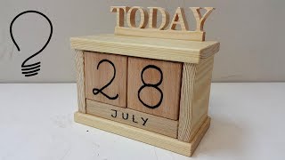 How to Make a Wooden Calendar [upl. by Mandy]