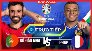 Trực tiếp Euro 2024  Bồ Đào Nha  Pháp  Livestream từ fanzone [upl. by Nnylyt160]