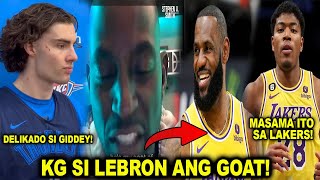 Bakit si Lebron ang GOAT para kay Kevin Garnett Rui out sa Lakers  Josh Giddey iimbistigahan nba [upl. by Edithe]