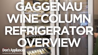 Gaggenau Built In Ready Column Wine Fridge Overview  Model [upl. by Aday]