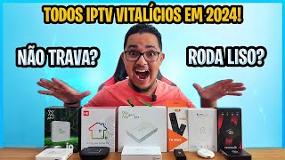 TODOS IPTV VITALÃCIOS QUE AINDA TEM EM 2024 UNITV XPLUS HTV BTV HIGHTV QUAL MELHOR QUAL COMPRAR [upl. by Kensell]