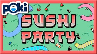 How to play Sushi Party 🍣 Gameplay on Pokicom [upl. by Hoffarth]