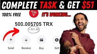 Claim Free 50 Tron Coin On Trust Wallet  Free TRX 2024 [upl. by Airetak]