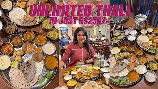 Sorathiyo Restaurant  Unlimited Kathiyawadi Thali  Vadodara Street Food  Indian Food [upl. by Eceinej682]