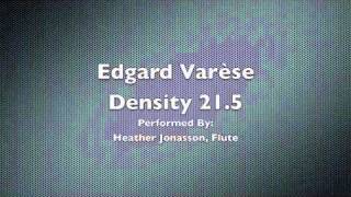 Edgard Varèse  Density 215 [upl. by Ynnoj]