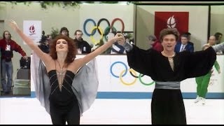 HD Marina Klimova and Sergei Ponomarenko  1992 Albertville Olympic  Free Dance [upl. by Anilam]