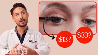 Cosmetic Chemist Guesses Cheap vs Expensive Mascara  Allure [upl. by Trilbi]