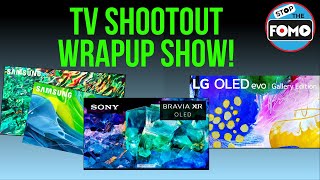 2022 TV Shootout Wrapup LG G2 vs Sony A95K X95K Samsung S95B QN90B [upl. by Harobed]