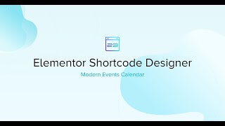 Elementor Shortcode Designer [upl. by Ellicott]