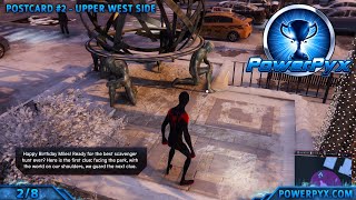 SpiderMan Miles Morales All Postcard Locations Memory Lane Trophy Guide [upl. by Mowbray]