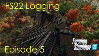 Trimming the trees for the sawmill  FS22 Forestry  Episode 5 [upl. by Yllet]