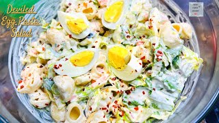 Deviled Egg Pasta Salad Recipe  Egg Pasta Salad Recipe [upl. by Chyou]