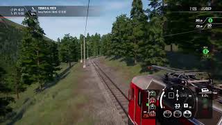 TRAIN SIM WORLD 2  AROSA LINE  AROSALINIE  AROSA SOUTHBOUND SCENARIO RhB GE 44 II LOCO  PS5 [upl. by Tyrrell]