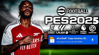 NEW EFOOTBALL 2025 PPSSPP CAMERA PS5 NEW KITS 2425 REAL FACES amp LATEST TRANSFERS [upl. by Alikam]