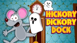 Hickory Dickory Dock Song  spooky Nursery Rhyme  Kids Song [upl. by Aniuqal435]