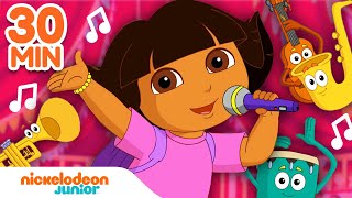 Dora the Explorer  Chansons amusantes avec Dora et Babouche  🎤 30 Minutes  Nickelodeon Jr France [upl. by Aehc]