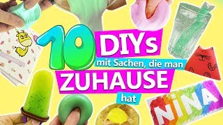 10 DIY IDEEN mit SACHEN die man ZUHAUSE hat  Ideen gegen Langeweile zuhause  DIY Club [upl. by Arabelle]