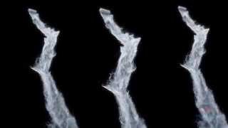 Waterfall  RealFlow and 3ds Max  krakatoa test  vfxmill [upl. by Debee]