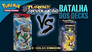 BATALHA DE DECKS  Turbo Revolução  Pokémon Trading Card Game [upl. by Dlorej]