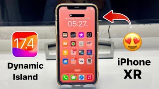 Enable Dynamic island on iPhone XR on iOS 174 [upl. by Aztinaj]