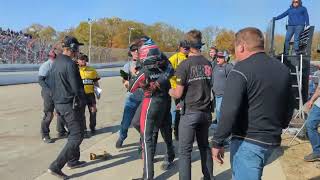 Chandler Smith and Jake Garcia Crew Fight At Winchester 400 [upl. by Anora]