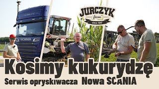 31 Nowa Scania początek zbiorów kukurydzy naprawiamy nowy opryskiwacz Horscha [upl. by Lovich]