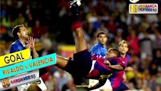 Rivaldos amazing bicycle kick Goal against Valencia Jun 01 [upl. by Kruger]