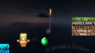 Minecraft  Tuto ferme à Raid Émeraudes et Totems dimmortalités [upl. by Dzoba]