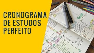 Como montar um Cronograma de Estudo perfeito para Concursos Públicos [upl. by Griselda303]