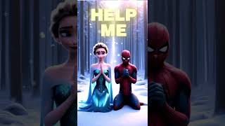 💥Spider Man amp Elsa vs Sonic fight battle💥 spiderman elsafrozen animals sonic [upl. by Gruchot]