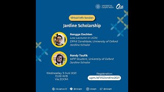 Virtual Info Session  Jardine Scholarship UGM [upl. by Euqina]