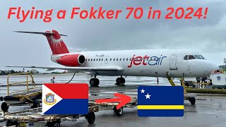 Flying on a Fokker 70 in 2024 Flight Review  SXMCUR [upl. by Cecil]