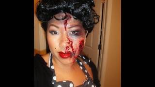 Halloween Makeup  The Walking Dead  Zombie PinUp [upl. by Aicilas]