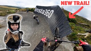 RIDING THIS NEW TRAIL AT DYFI BIKEPARK [upl. by Llehcar]