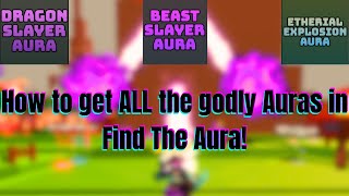 Find The Aura ALL THE LOCATIONS OF GODLY AURAS roblox finding aura [upl. by Aitnom927]